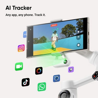 Стабилизатор Insta360 Flow 2 AI Tracker Bundle Arctic White - фото 97518