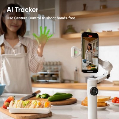 Стабилизатор Insta360 Flow 2 AI Tracker Bundle Arctic White - фото 97525