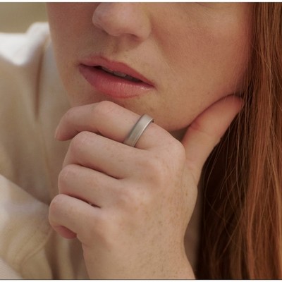Oura Ring 5 Size 11 Brushed Silver - фото 97594