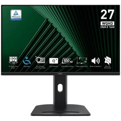 MSI PRO MP275QPG 27" Black 1ms HDMI, DisplayPort - фото 100867