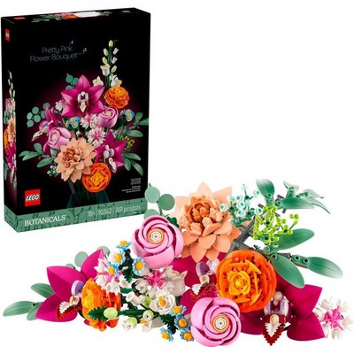 LEGO Botanical Pretty Pink Flower Bouquet (10342) - фото 102606