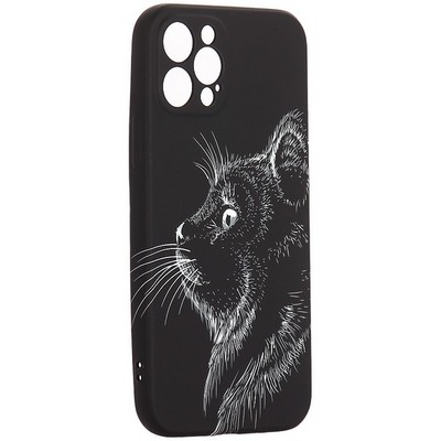 Чехол-накладка силикон MItriFON для iPhone 12 Pro (6.1") 0.8мм с флуоресцентным рисунком AW J71 - фото 104639