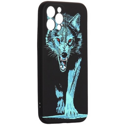 Чехол-накладка силикон MItriFON для iPhone 12 Pro (6.1") 0.8мм с флуоресцентным рисунком AW J74 - фото 104640