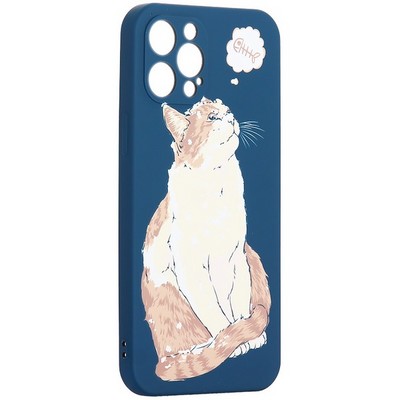 Чехол-накладка силикон MItriFON для iPhone 12 Pro Max (6.7") 0.8мм с флуоресцентным рисунком AW J66 - фото 104642