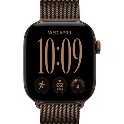 Apple Watch Series 12 42mm GPS Dark Bronze Aluminum Case with Dark Bronze Milanese Loop SM/ML - фото 105157