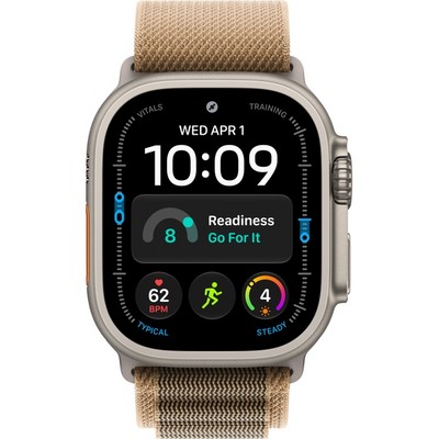Apple Watch Ultra 4 49mm GPS + Cellular Natural Titanium Case with Desert Alpine Loop S/M/L - фото 105347