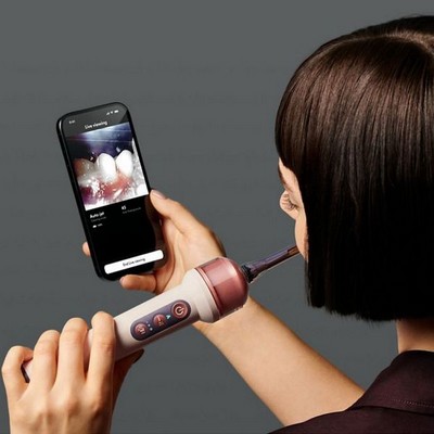 Dyson CameraJet Electric Toothbrush with Flosser Ceramic Pink - фото 105891