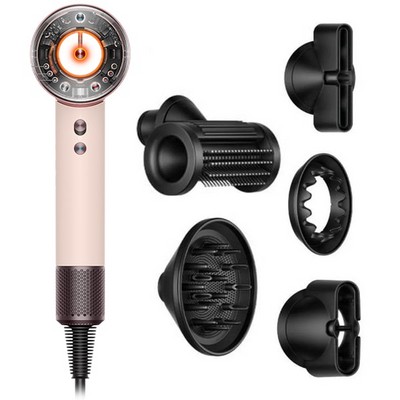Фен Dyson Supersonic Nural Straight+Wavy HD16 Ceramic Pink Rose Gold без кейса - фото 108851