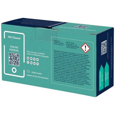 Салфетки для удаления термопасты Arctic MX Очищающие салфетки (Box of 40 bags) (ACTCP00033A) Черный - фото 110182