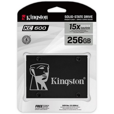 Накопитель 2.5" SSD SATA3 256Гб Kingston KC600 Series ( SKC600/256G ) - фото 110245