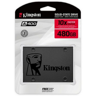 Накопитель 2.5" SSD SATA3 480Гб Kingston A400 ( SA400S37/480G ) - фото 110251