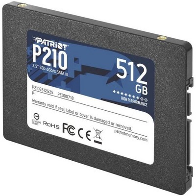 Накопитель 2.5" SSD SATA3 512Гб Patriot Memory P210 ( P210S512G25 ) - фото 110259