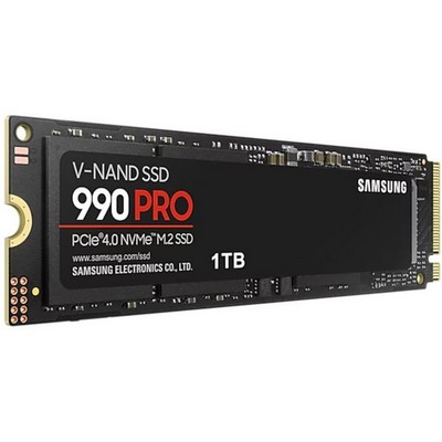Накопитель SSD M.2 2280 PCI-E 4.0 x4 1000Гб Samsung 990 Pro ( MZ-V9P1T0BW ) - фото 110264