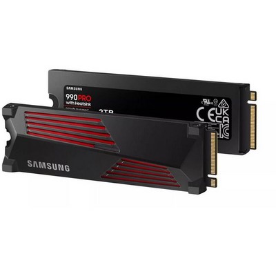 Накопитель SSD M.2 2280 PCI-E 4.0 x4 2000Гб Samsung 990 Pro with Heatsink ( MZ-V9P2T0CW ) - фото 109121