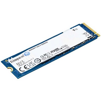 Накопитель SSD M.2 2280 PCIe NVMe 4.0 x4 1000Гб Kingston NV3 ( SNV3S/1000G ) - фото 110279