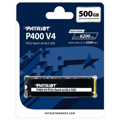 Накопитель SSD M.2 PCIe NVMe 4.0 x4 500Гб Patriot Memory P400 V4 ( P400VP500GM28H ) - фото 110300