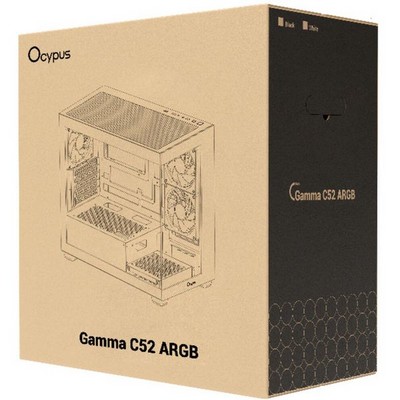 Корпус Ocypus Gamma C52 BK ARGB Black - фото 110620