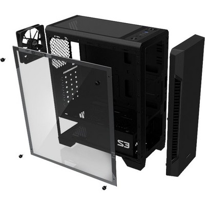 Корпус Zalman S3 без БП Black - фото 110784