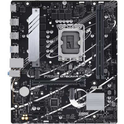 Материнская плата ASUS B760 LGA1700 DDR4 ( Prime B760M-R D4 ) mATX, Ret - фото 110833