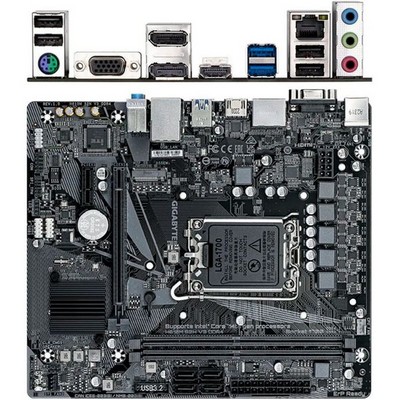 Материнская плата Gigabyte H610 LGA1700 DDR4 ( H610M S2H V3 DDR4 ) mATX, Ret - фото 109299