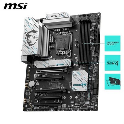 Материнская плата MSI B760 LGA1700 DDR4 ( B760 Gaming Plus WiFi DDR4 ) ATX, Ret - фото 110897