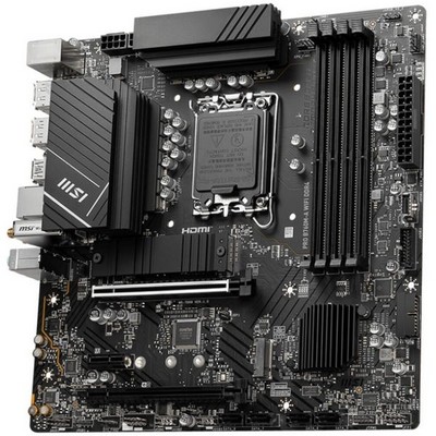Материнская плата MSI B760 LGA1700 DDR4 ( Pro B760M-A WiFi DDR4 ) mATX, Ret - фото 110901