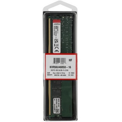 Модуль памяти DDR5 16Gb PC-44800 5600MHz Kingston ( KVR56U46BS8-16 ) - фото 110964