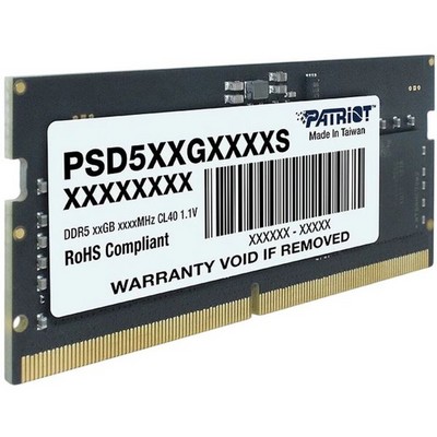 Модуль памяти SO-DIMM DDR5 32Gb 5600Mhz Patriot Memory (PSD532G56002S) - фото 109351