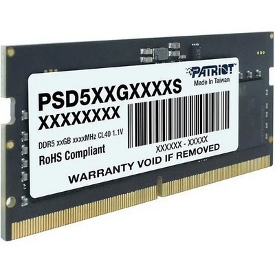 Модуль памяти SO-DIMM DDR5 5600Mhz 16Gb Patriot Memory ( PSD516G560081S ) - фото 111005