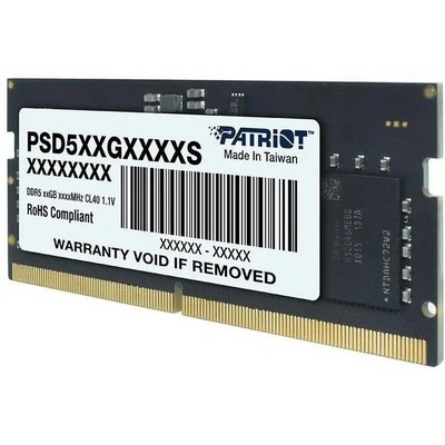 Модуль памяти SO-DIMM DDR5 5600Mhz 16Gb Patriot Memory ( PSD516G560081S ) - фото 111006