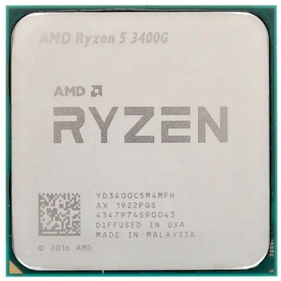 Процессор Socket AM4 AMD Ryzen 5 3400G 4Мб RX Vega Graphics Oem - фото 111037