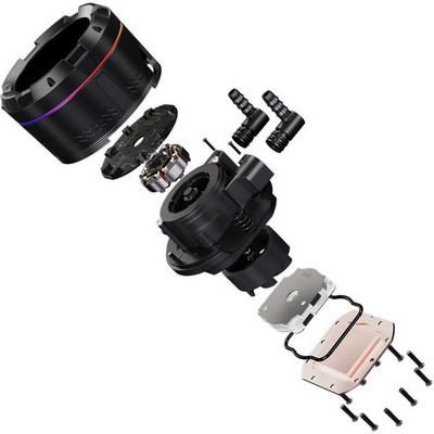 Система водяного охлаждения ID-Cooling SL360 Black S1150/1155/S1156/1151/1200, S1700, AM4/AM5 ( SL360 Black ) - фото 109470