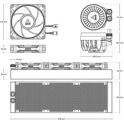 Система водяного охлаждения Liquid Freezer III Pro 360 ARGB Black S1700/1851, AM4/AM5 ( ACFRE00184A ) - фото 109504