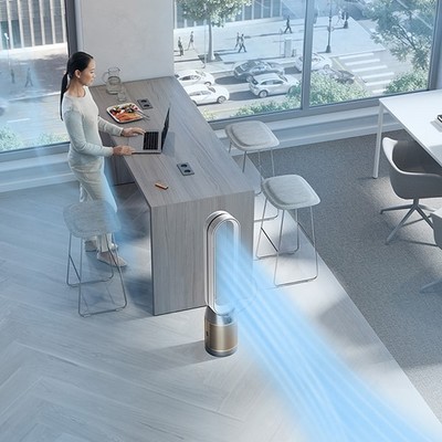 Dyson Purifier Cool Purificador TP09, белый/золотой - фото 47962