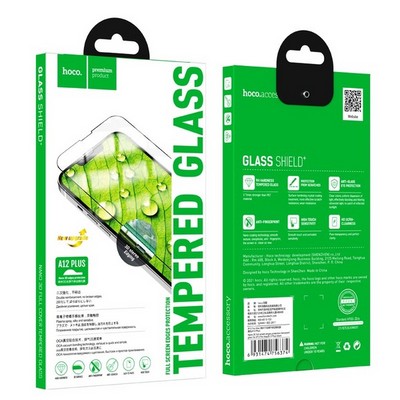 Стекло защитное Hoco Nano 3D A12 Plus узкие силиконовые рамки для iPhone 14 Pro (6.1") Black - фото 56180 Стекло защитное Hoco Nano 3D A12 Plus узкие силиконовые рамки для iPhone 14 Pro (6.1") Black - фото 56180