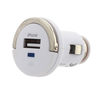 Автомобильное зарядное устройство Deppa Ultra MFI D-11250 (витой дата-кабель c разъемом 8-pin Lightning 5V 1.2A) 1.5 м Белый - фото 51000