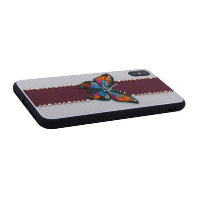 Накладка силиконовая TOTU Butterfly Love Series -019 для iPhone XS Max (6.5") Бабочка Red - фото 51183