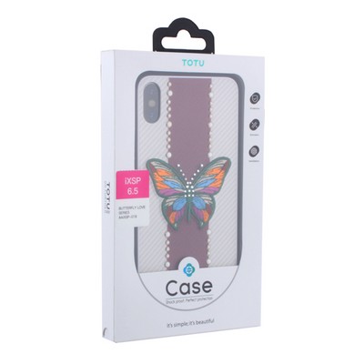 Накладка силиконовая TOTU Butterfly Love Series -019 для iPhone XS Max (6.5") Бабочка Red - фото 51184