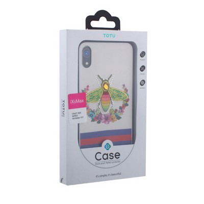 Накладка силиконовая TOTU Crazy Bee Series -021 для iPhone XS Max (6.5") Пчела Red - фото 51192