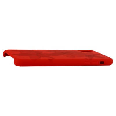 Чехол-накладка силиконовый Silicone Cover для iPhone XS Max (6.5") Орхидея Красный - фото 51215