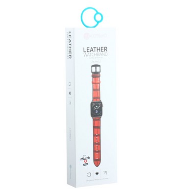 Ремешок кожаный COTECi W37 Fashion Leather (WH5262-BR) для Apple Watch 40мм/ 38мм Коричневый - фото 51757