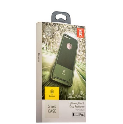 Накладка Baseus ARAPIPH7P-TS06 силиконовая Shield Case для iPhone 8 Plus/ 7 Plus (5.5) Зеленая - фото 51996 Накладка Baseus ARAPIPH7P-TS06 силиконовая Shield Case для iPhone 8 Plus/ 7 Plus (5.5) Зеленая - фото 51996