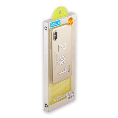 Чехол-накладка супертонкая Coblue Slim Series PP Case & Glass (2в1) для iPhone XS/ X (5.8") Золотистый - фото 52054 Чехол-накладка супертонкая Coblue Slim Series PP Case & Glass (2в1) для iPhone XS/ X (5.8") Золотистый - фото 52054