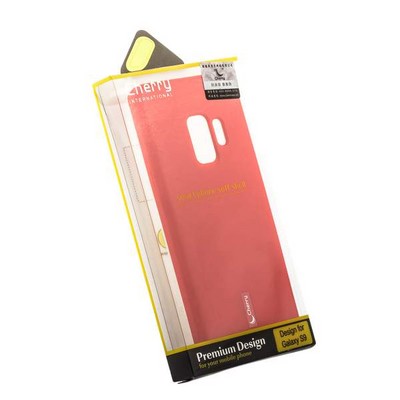 Чехол-накладка силиконовый Cherry матовый 0.4mm & пленка для Samsung Galaxy S9 Красный - фото 52259
