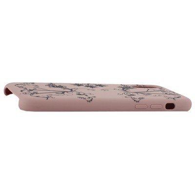 Чехол-накладка силиконовый Silicone Cover для iPhone XS/ X (5.8") Узор Светло-коралловый - фото 52378