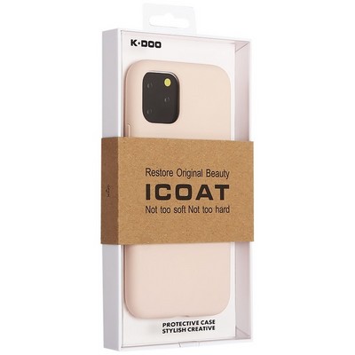 Чехол-накладка силиконовая KZDOO iCoat Liquid Silicone для iPhone 11 Pro (5.8") Розовый песок - фото 52864
