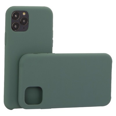 Накладка силиконовая MItrifON для iPhone 11 Pro (5.8") без логотипа Pine Green - Бриллиантово-зеленый № 58 - фото 52895