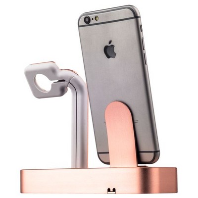 Док-станция COTECi Base5 Dock для Apple Watch & iPhone X/ 8 Plus/ 8/ SE 2in1 stand CS2095-MRG Pink-gold - Розовое золото - фото 53009 Док-станция COTECi Base5 Dock для Apple Watch & iPhone X/ 8 Plus/ 8/ SE 2in1 stand CS2095-MRG Pink-gold - Розовое золото - фото 53009