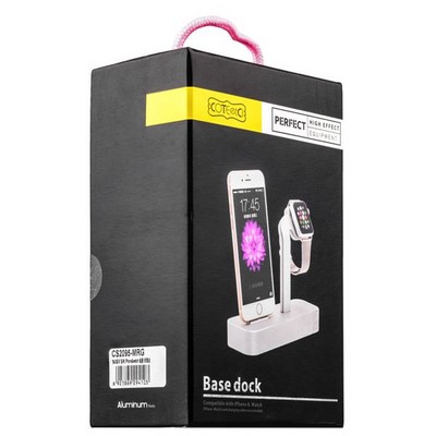Док-станция COTECi Base5 Dock для Apple Watch & iPhone X/ 8 Plus/ 8/ SE 2in1 stand CS2095-MRG Pink-gold - Розовое золото - фото 53011 Док-станция COTECi Base5 Dock для Apple Watch & iPhone X/ 8 Plus/ 8/ SE 2in1 stand CS2095-MRG Pink-gold - Розовое золото - фото 53011
