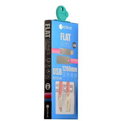 Дата-кабель USB COTECi M26 FLAT series Lightning Flat Cable CS2140-1.2M-RD (1.2 м) красный - фото 53040 Дата-кабель USB COTECi M26 FLAT series Lightning Flat Cable CS2140-1.2M-RD (1.2 м) красный - фото 53040